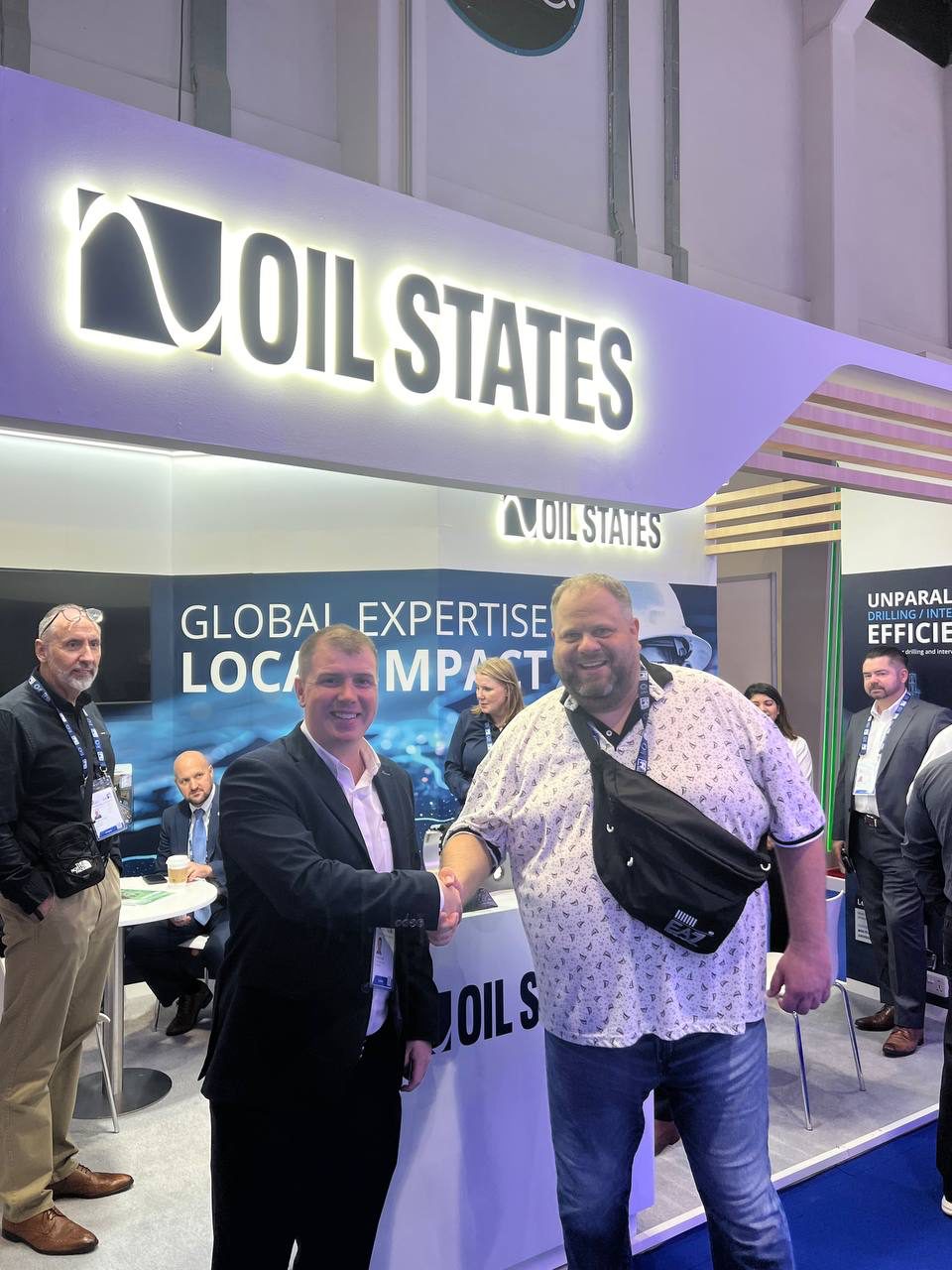 Equipment display at an industry exhibition